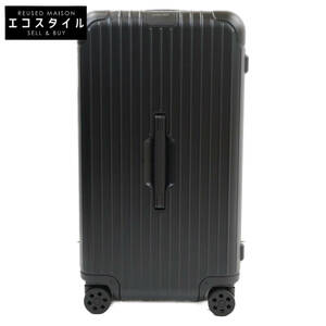 美品/1円 RIMOWA リモワ 832.75 エッセンシャル トランク ポリカーボネイト 4輪キャリー スーツケース 89L ブラック メンズ レディース