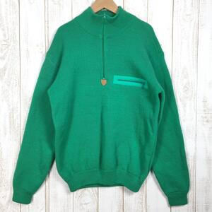 MENs M パタゴニア 1989 アルピニスト セーター Alpinist Sweater ブライトグリーン ウール ニット ジップネック ビンテ