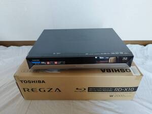  TOSHIBA 東芝 ブルーレイレコーダー REGZA RD-X10 2TB 2チューナー 元箱付き 付属品一部欠品