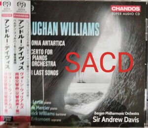 SACD ヴォーンウィリアムズ　南極交響曲　Vaughan Williams アンドルーデイヴィス　クラシック　chandos シャンドス　現代音楽