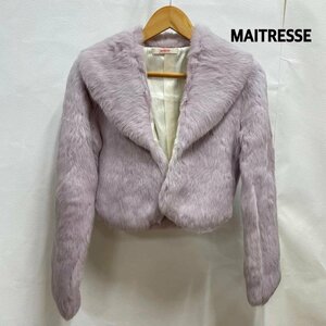 メトリーゼス MAITRESSE メトリーゼ ラビットファー コート ショートジャケット フロントフック コート コート 表記無し 無地