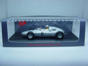 【タイヤ溶けあり】spark 1/43 Porsche 718 Monaco GP 1961 #6 H.Herrmann ポルシェ ハンス・ヘルマン モナコGP