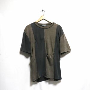 希少【issey miyake イッセイミヤケ】筆タグ vintage/切替 半袖 カットソー Tシャツ 