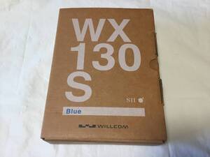 ◆WILLCOM ウィルコム◆WX130S X PLATE◆SII セイコーインスツル◆青 ブルー◆PHS◆新品未使用品◆送料無料◆