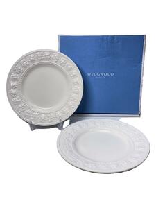 WEDGWOOD◆プレート/2点セット/WHT/28cm/ストロベリー＆バイン/未使用品