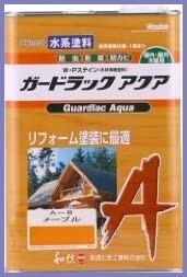 【新品送料無料】和信ペイント ガードラックアクア プロ仕様の水性屋外木部用塗料 1回塗・高着色・塗替最適 メープル 3.5kg