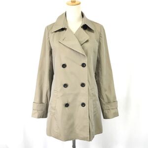 A/C DESIGN BY ALPHA CUBIC★トレンチコート【レディース9AR/ベージュ】ビジネス/カジュアル/ショート丈/Coat/Jacket/Jumper◆BH502