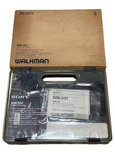 【ジャンク品】 SONY WALKMAN WM-501 ソニー ウォークマン カセットプレーヤー