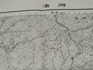 御油　愛知県　古地図　 地形図　地図　資料　46×57cm　明治23年測図　昭和4年印刷　発行　　B2309