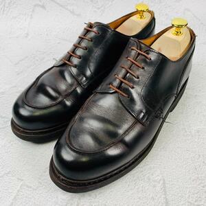 【人気】パラブーツ PARABOOT シャンボード Uチップ 外羽根 茶 ブラウン UK7 25.5cm パラテックス アヴィニョン ローカット 革靴