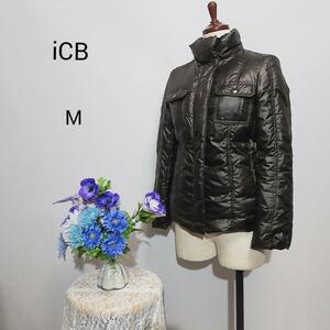 iCB　極上美品　訳あり　ダウンジャケット　濃いブラウン色　Мサイズ