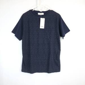 タグ付き B:MING by BEAMS ビームス 半袖ポケットTシャツ ダークネイビー Sサイズ パイル地 切り替え