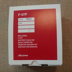 使用少 キズ無美品 F-07F docomo サブ、メイン画面、カメラに購入時のフィルム貼ったまま