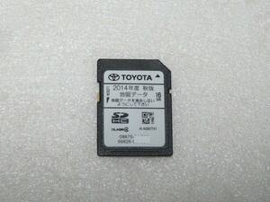 トヨタ純正 NSZT-W61G NSCT-W61 2014年 秋 地図 SDカード