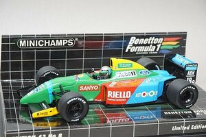 ミニチャンプス PMA 1/43 BENETTON FORD ベネトンフォード B190 A.ナニーニ 1990 #19 400900019