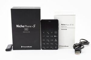 MOB-N18-01-BK ブラック NichePhone-S フューチャーモデル【IMEI：357864091281517】(液晶表示不良)(2295644