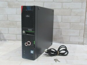 ▲05721 Ω 新TTPC 1673ｍ 富士通【 PRIMERGY TX1320 M4 】【 OS無 / Xeon E-2124 3.3GHz / HDD:1.2TB SAS 2.5インチ×2 / 8.00GB 】鍵付