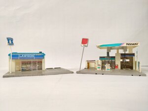 【TOMY/トミー】トミカタウン 日本石油 NISSEKI ローソン LAWSON 1987年物 レトロ 中古/kt2149