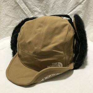 1回使用THE NORTH FACE Novelty Frontier Cap NN41708ノベルティ フロンティア フライト ボンバー キャップ 帽子 ファー ハット ベージュ 2