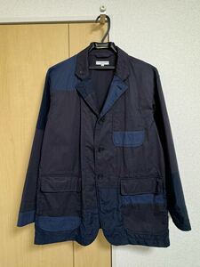 ENGINEERED GARMENTS Loiter Jacket High Count Twill Navy エンジニアドガーメンツ ロイタージャケット パッチワーク