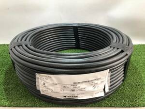 【未使用品】YAZAKI 600V-CV(PbF) 3×3.5mm 100ｍ　IT1TQH8E54BA