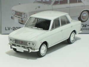 ダットサン ブルーバード 4ドア 1600SSS（白） 65年式 LV-205a【トミーテック社1/64ミニカー】【トミカの時】