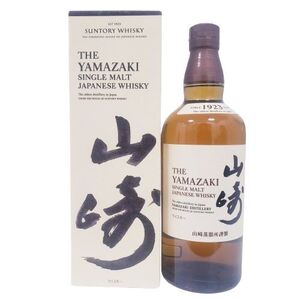 【SUNTORY/サントリー】THE YAMAZAKI SINGLE MALT JAPANESE WHISKY/山崎 シングルモルトウイスキー 1923年 43% 700ml 未開栓・箱付き★9379