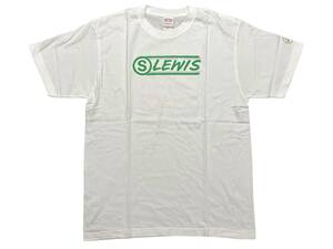 未使用品 XL Lewis Leathers S LEWIS T-SHIRT ルイスレザー Tシャツ ロゴ ホワイト