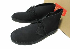 UK7.5 26㎝ 新品 Clarks クラークス DESERT BOOT デザートブーツ スエード デザート ブーツ シューズ 黒 /⑥