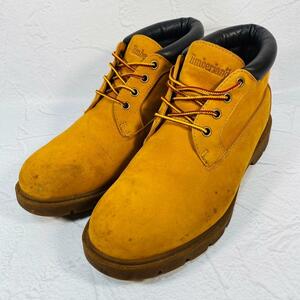 【人気】Timberland ティンバーランド 53581 イエローブーツ チャッカ 8.5 6インチ 26.5cm 圧着ソール ラギット ラバー レザー 防水