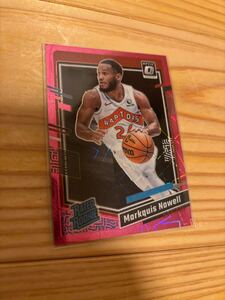 markquis nowell Toronto raptors マーキス ノウェル トロント ラプターズ donruss optic 2024 prizm pink silver rc rated rookie