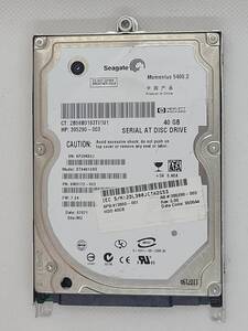 SEAGATE SATA HDD 40GB　/ 2.5インチ 内蔵HDD (中古品)送料無料