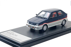 ハイストーリー Hi-Story 1/43 日産 マーチ ターボ 1985 K10 ダークブルー/ホワイト NISSAN MARCH TURBO HS285BL