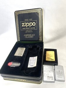 ZIPPOまとめ 4点セット ジッポ AMERICAN CLASSIC アメリカンクラシック CHIKUMA KINGDOM OF HAWAII ハワイ 2009 2002 1984 オイルライター