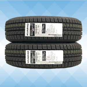 155/65R14 75R スタッドレスタイヤ KUMHO クムホ WINTERCRAFT ICE WI61 24年製 正規品 2本送料税込 \9,450 より 1