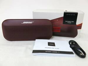 BOSE　ボーズ　【SoundLink Flex】　Bluetoothスピーカー　限定カラー　カーマインレッド　動作確認済　箱あり　