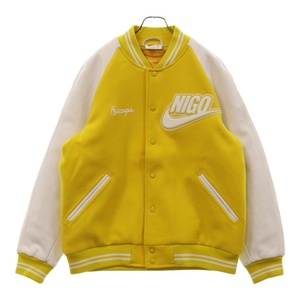 NIKE ナイキ Nigo NRG Varsity Jacket ロゴパッチ ジャケット イエロー FV5670-735