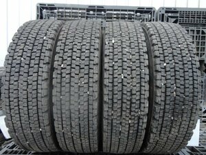 ●4879 冬 イボ付 ほぼ新品 ブリヂストン W900 225/80R17.5 123/122L 4本 2018年製