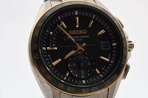 セイコー ブライツ 8B54-0BB0 クロノグラフ デイデイト ソーラー メンズ 腕時計 SEIKO