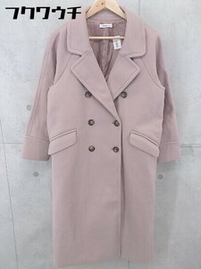 ■ natural couture ナチュラルクチュール 長袖 コート サイズF ピンク レディース