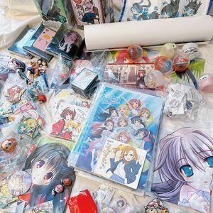 【1円〜】美少女系グッズセット まとめ ラブライブ 化物語 リリカルなのは ガールズ&パンツァー クリアファイル カード アニメ 同梱不可