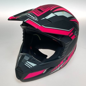 ◎◎ GMAX MX-46 オフロード バイクヘルメット XLサイズ 61-62cm ピンク x ブラック やや傷や汚れあり