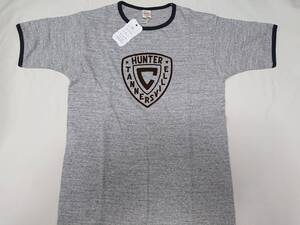 新品 ウエアハウス リンガーＴシャツ S グレー HUNTER / WAREHOUSE 定番 ムラ糸 シャドーボーダー