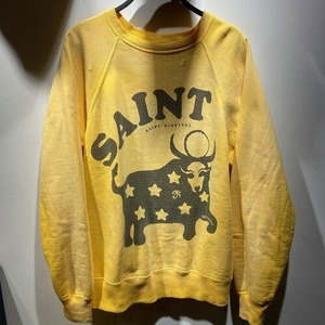 SAINT MICHAEL 23aw CREW NECK SWEAT / COW Mサイズ SM-A23-0000-022 セントマイケル クルーネック スウェット