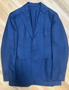 【中古】BEAMS F ビームスエフ　ネイビー　ジャケット　44