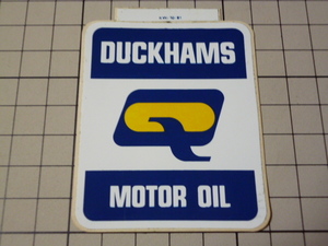 DUCKHAMS MOTOR OIL ステッカー (57×70mm) ダッカムス モーター オイル