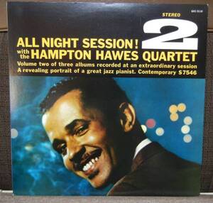 HAMPTON HAWES QUARTET - ALL NIGHT SESSION 2 JAZZ LP