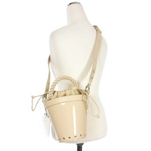 未使用品 メゾンマルジェラ Maison Margiela 22AW FIRE BUCKET BAG バケットバッグ 2WAY 鞄 ベージュ SB3WG0043 国内正規 レディース