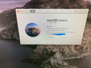 ★１円スタート★MacMini2018　i7、メモリ32GB、SSD2TBのカスタム品です　送料無料　B-151