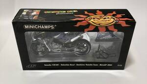 未使用品 ミニチャンプス 1/12 ヤマハ YAMAHA YZR-M1 バレンティーノ・ロッシ GAULOISES YAMAHA team モトGP 2005